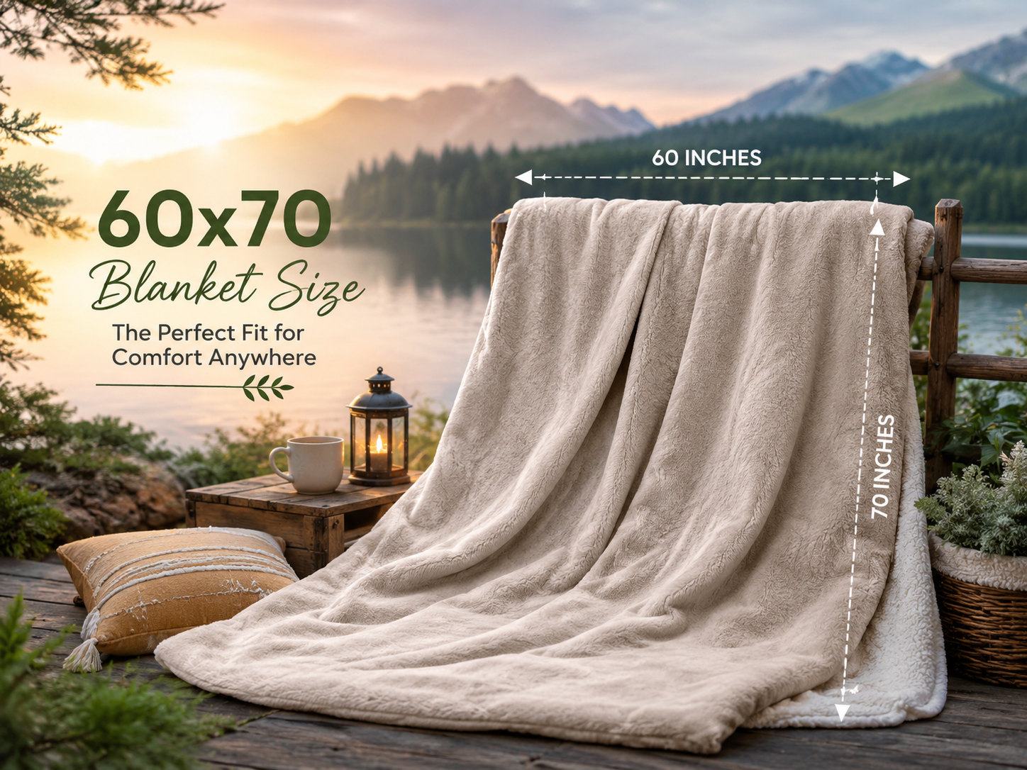 60x70 blanket size